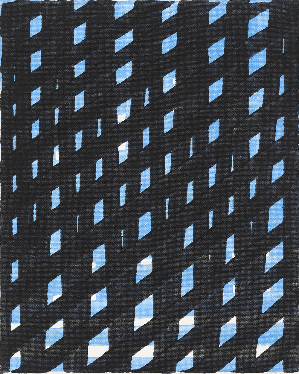 Nikola Dimitrov, Winterreise, 2023, Pigmente, Bindemittel auf Leinwand, 25  20 cm